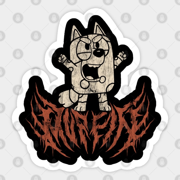 MUFFIN RED vintage Sticker by N0P3K